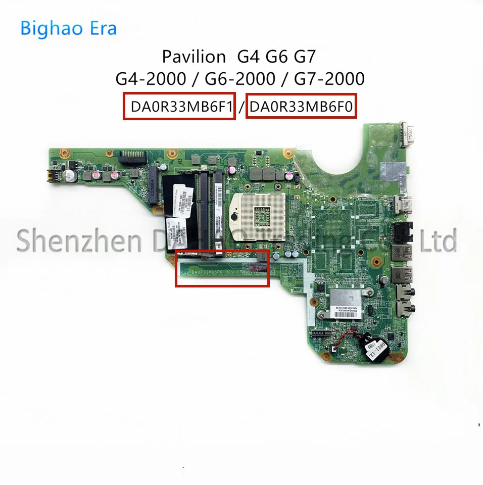 

For HP Pavilion G4-2000 G6-2000 G7-2000 R33 Laptop Motherboard DA0R33MB6F1 DA0R33MB6E0 With HM76 Chipset 680568-001 680568-501