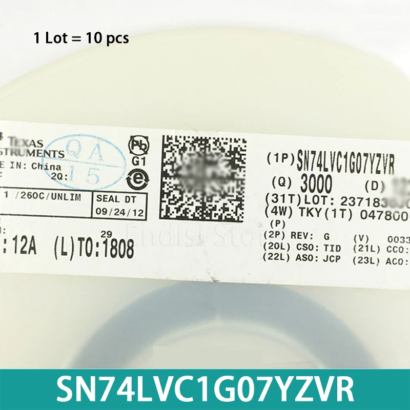 

10PCS SN74LVC1G07YZVR DSBGA-4 Single Buffer/Driver With Open-Drain Output Buffer chip