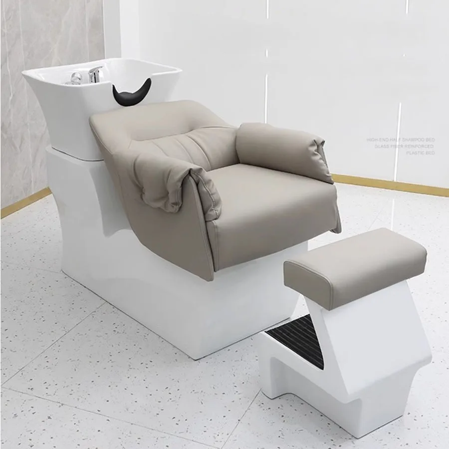 Beauty Salon Professional Shampoo Chair Basin Luxury Washing Hair Bed Shampoo Chair Reclining Full Relaxing Behandelstoel Chairs