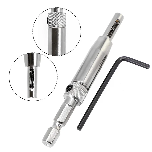 Punte Per Trapano A Cerniera Autocentranti - 5mm Per Lavorazione Legno - Set Professionale - Foto 7