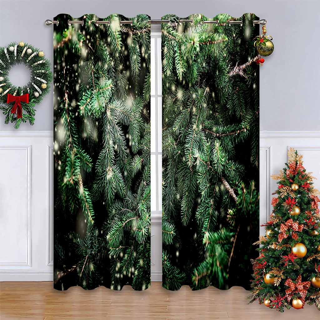 

Christmas Curtains, Christmas Tree, Christmas Gifts, Digital Print Curtains, Living Room, Living Room, Bedroom, Party Decoration