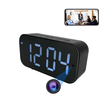 Wi-Fi Clock Camera with 1080P HD, Motion Detection & Remote Viewing, Indoor Security Camera with Recording for Home/Office 1