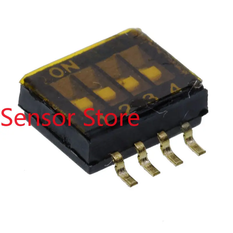 10PCS DSHP04TSGER SMD Dial Code Switch With Ultra-thin 1.27mm Tape, Original Packaging