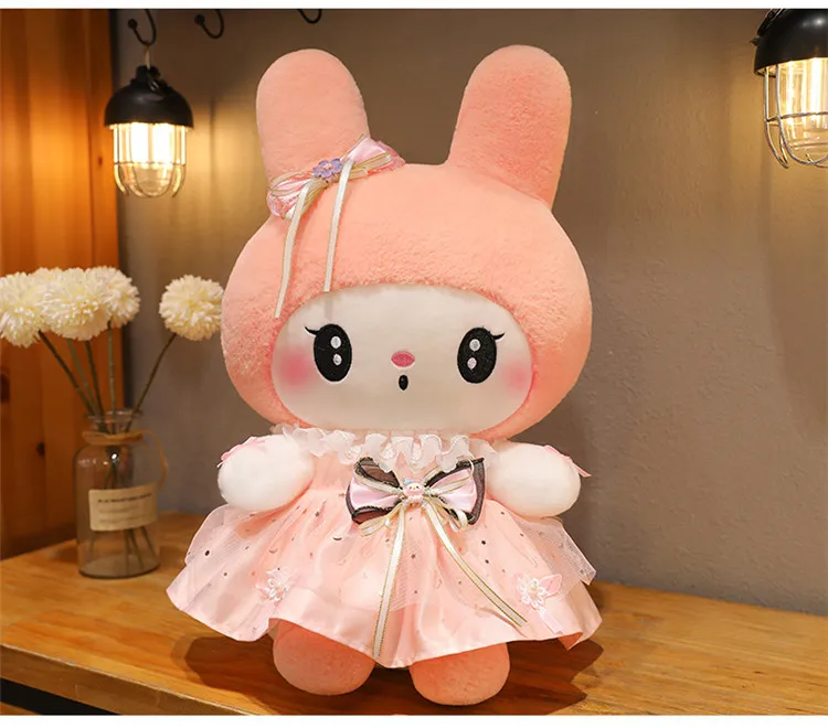 thumbnail image 1 of Muñeco de peluche de Sanrio Hello Kitty Kawaii Rose My Melody Anime de 20 a 35 cm, juguete suave para niña, regalo de cumpleaños y Navidad, 1 of 5