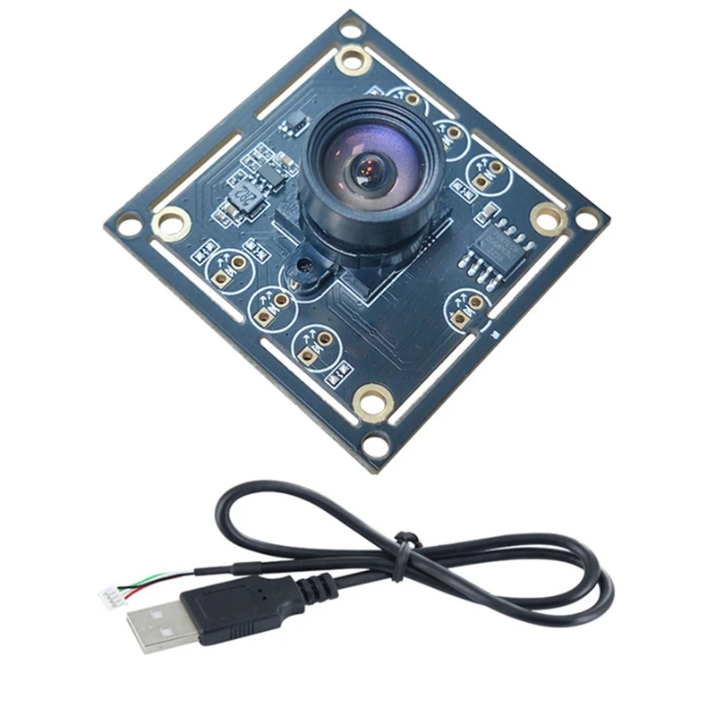 조정식 수동 초점 카메라 모듈, 100 도 MJPG, YUY2, Winxp, 7, 8, 10, Linux용 2M 케이블 포함, OV9732, 1MP, 1280X720