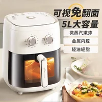 Little Bear Air Fry Pot Home Visual Flip Free New Large Capacity Air Fryer Electric French Fryer Electromechanical Oven 2