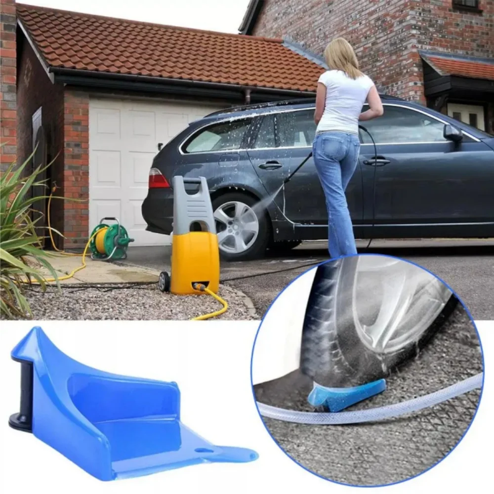 Car Wheel Hose Guide Hose Slide Tire Wedge Universal Car Wash Tool Tire Blocker Multiuse Anti-winder Wire Winder For Washing