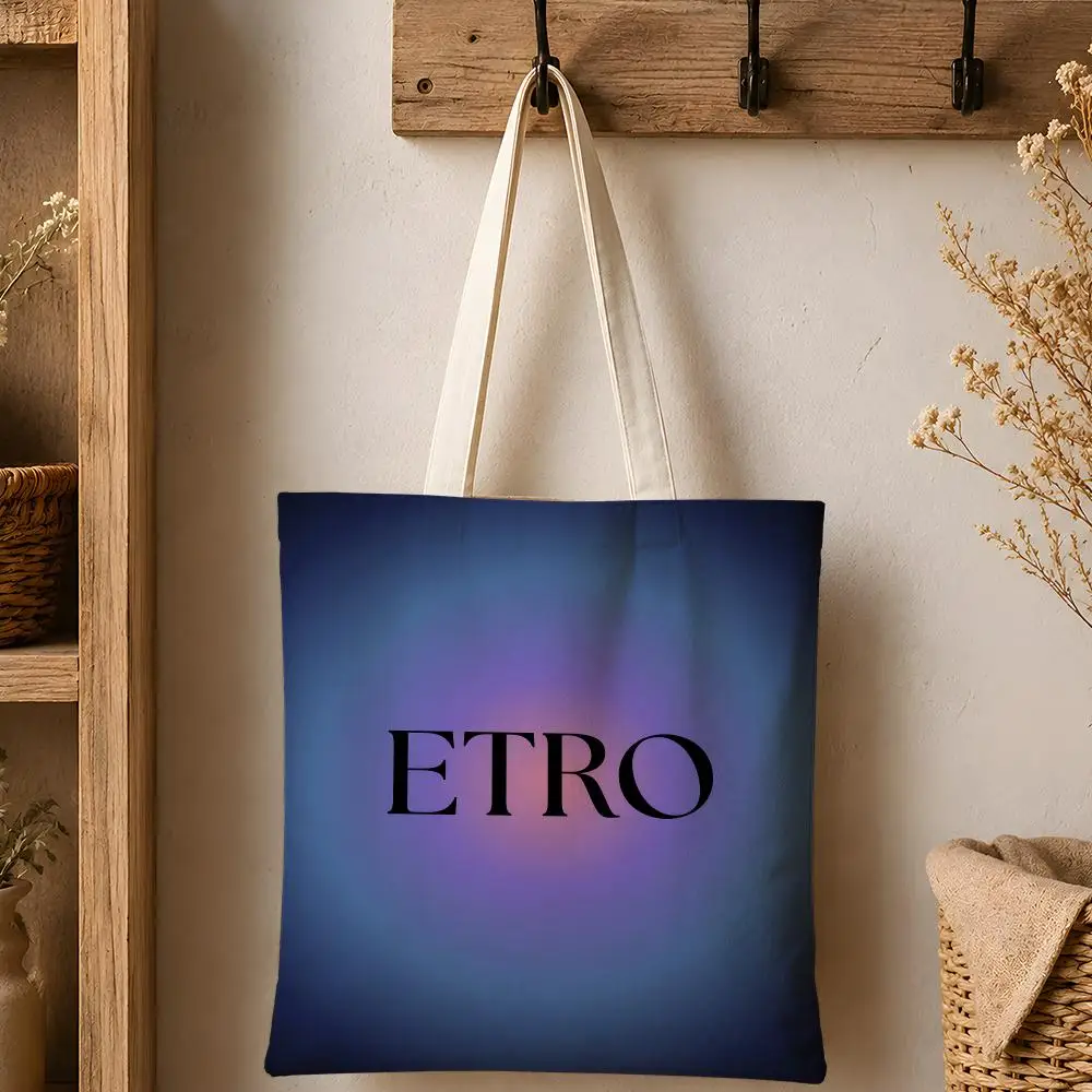 Eco-Friendly Cotton Canvas Tote Bag - Reusable Large Capacity Fashion Storage Bag