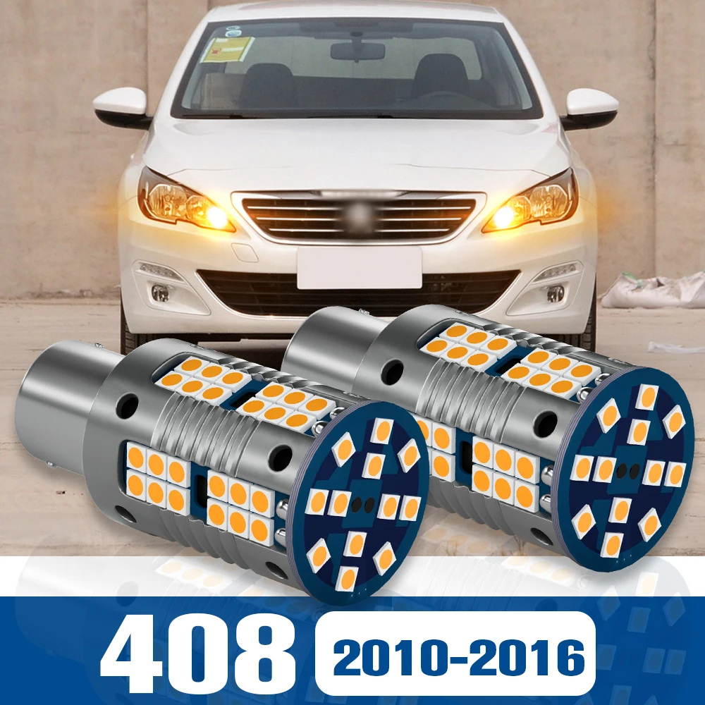 

2pcs LED Turn Signal Light Blub Lamp Accessories Canbus For Peugeot 408 2010-2016 2011 2012 2013 2014 2015