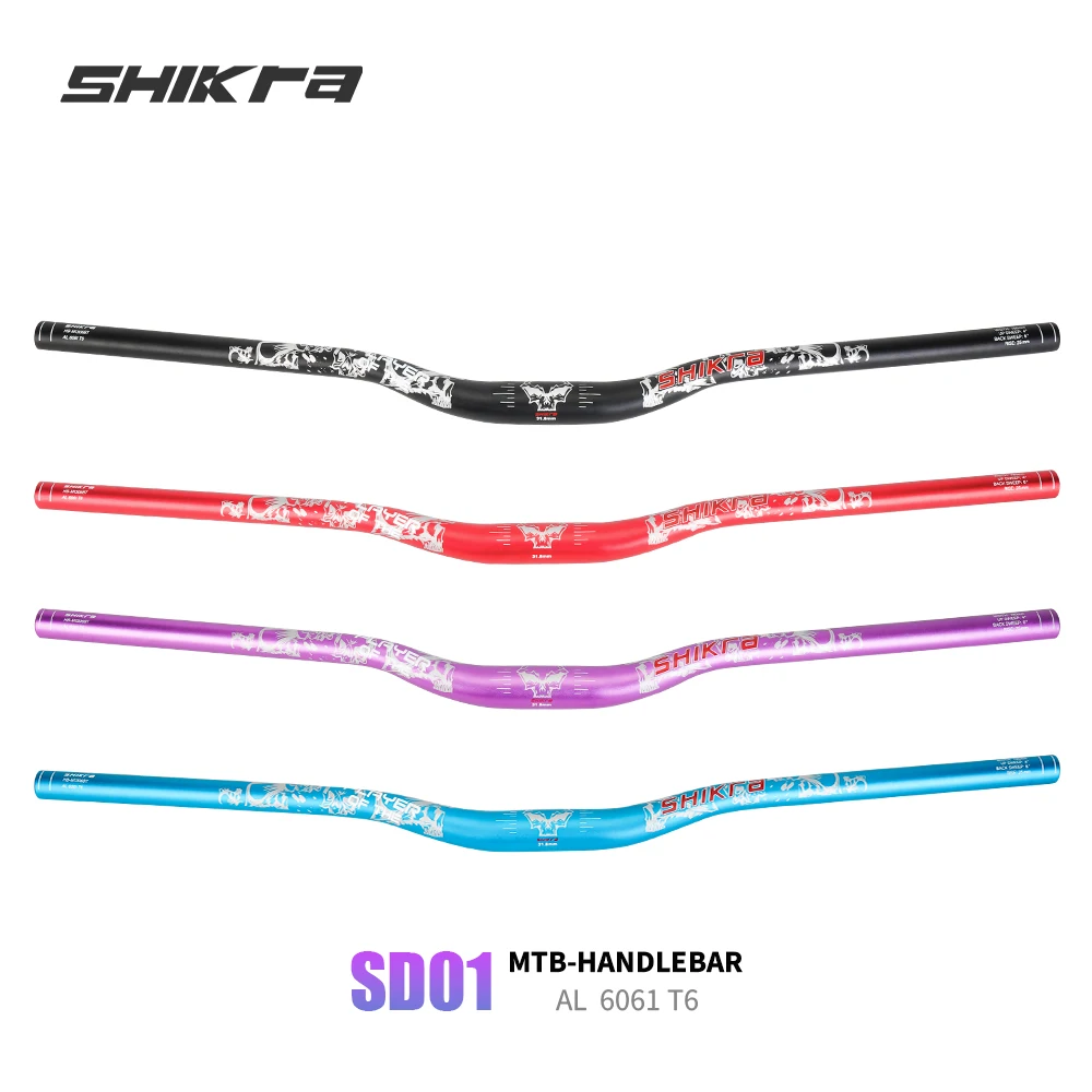 SD01 MTB Bicycle Handlebar Rise 25mm Ultralight 31.8*780MM  Bike Handlebar For Mountain Bike Accessories