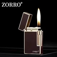 ZORRO 612 Side Wheel Sound Kerosene Lighter Creative Retro Color Shell Windproof Metal Lighter Men's Gift Cigarette Accessories 2
