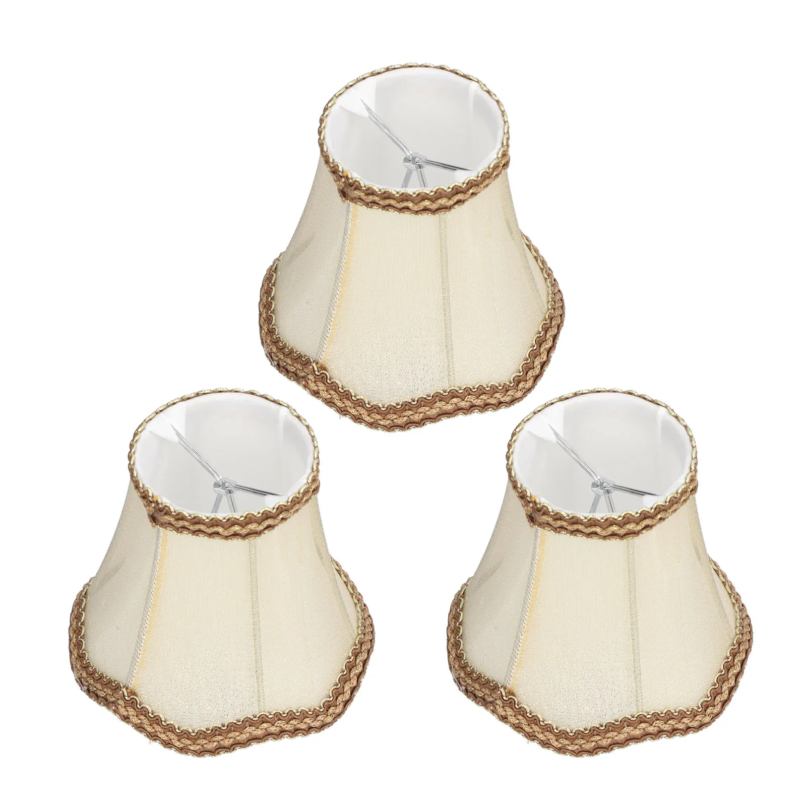 Piccolo paralume, 6PCS paralumi Clip su paralume lampadario paralume lampada paralume piccolo paralume per lampade da tavolo