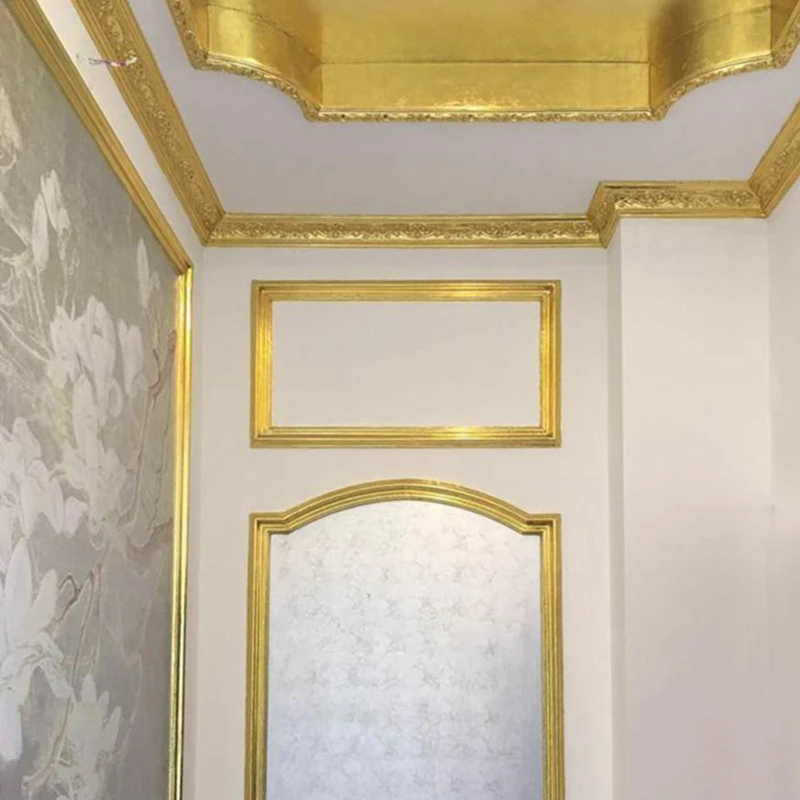 24K Gold Leaf 100PCS Facial Cover Arts Crafts Paper Home Real Gold Foil Gilding Wrapping Paper Envelope Decor