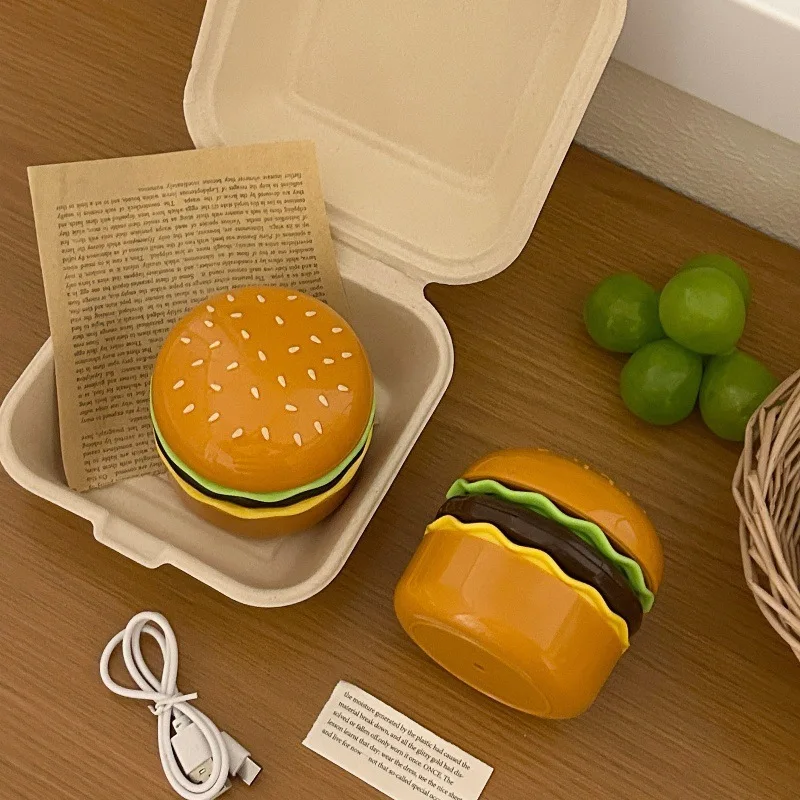 Hamburg Night Light Pencil Sharpener LED Reading Lamp Storage Atmosphere Table Lamp Perfect DIY Bedroom Decoration Gift
