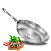 8 Inch Mini Frying Pan Stainless Steel Skillet with Tri-ply Bottom Professional Egg Omelette Frying Pan Cookware Dishwasher Safe