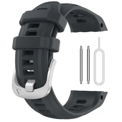 Elegant Soft Silicone Watch Band - Fashionable Replacement Wristband for Garmin Instinct Series (Instinct 2S SGrey)
