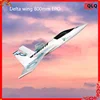 Qlq Remote-controlled Aircraft Model Fixed Wing 800mm Wingspan Whiteboard Racing Delta Epo Aircraft Toy Children's Gift 1