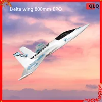 Qlq Remote-controlled Aircraft Model Fixed Wing 800mm Wingspan Whiteboard Racing Delta Epo Aircraft Toy Children's Gift 1