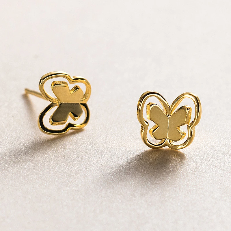 

Женские готические Полые бусины-бабочки, серебро 925 пробы, уникальные ювелирные украшения для подростков