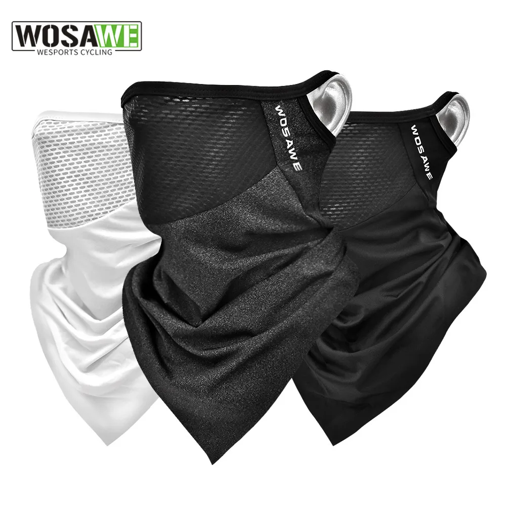 

WOSAWE Unisex Cycling Face Mask Neck Sleeve Triangle Scarf Shields UV Protection Breathable Reusable Bandana Balaclava Men Women