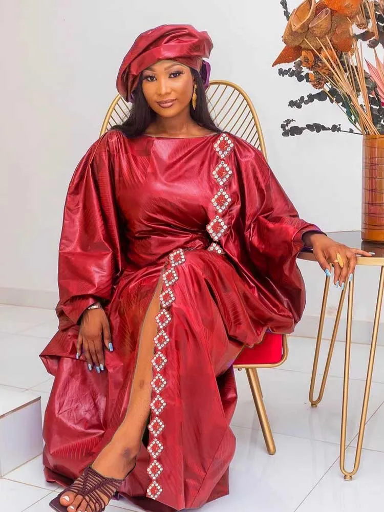 Bazin Riche 2023 ������ī �� �巹��, ������ ȭ���� �ǻ�, Guipure Bazin Riche Dashiki �κ�, ����� ���̵� ���� ��Ƽ �巹��, �Ż�