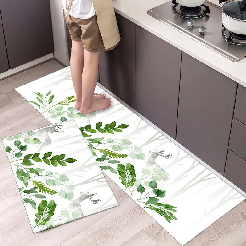 

Absorbwater Anti-slip Long Kitchen Area Rug Carpets Mats for Floor Bedroom Living Room Bathroom Mat Soft Home Decro Carpets