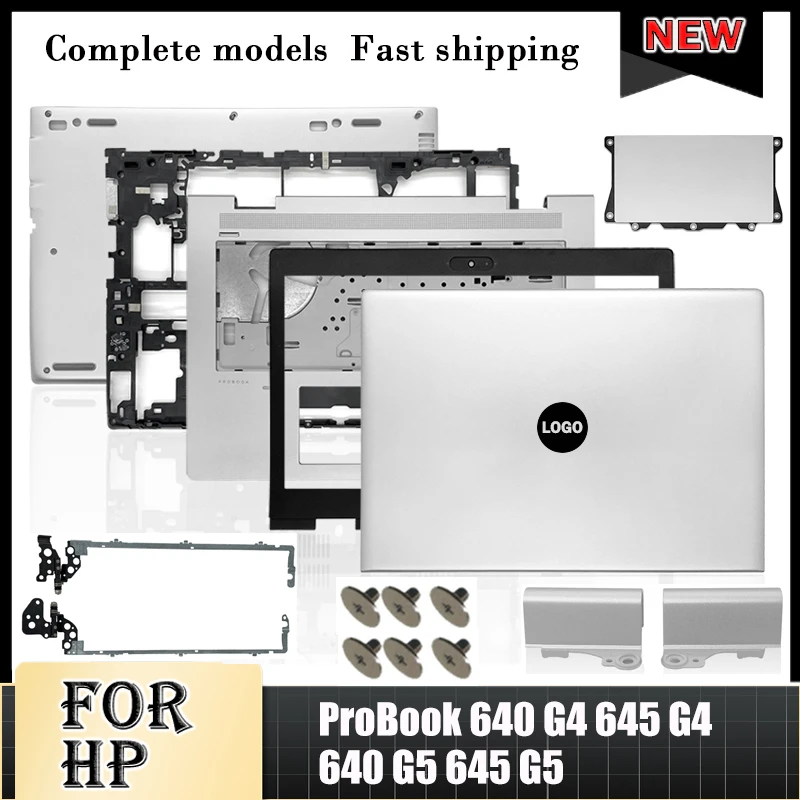 Nuovo Per Hp Probook 640 G4 645 G4 640 G5 645 G5 Laptop Lcd Cover Posteriore Lunetta Anteriore Cerniere Palmrest Bottom Case 640 G4 14.4 In