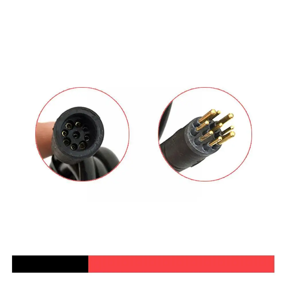 9 Pin EBike Motor Extension Cable Connector Female Power Adapter Wire Accessory