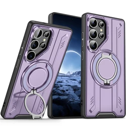 Ultimate Magnetic Ring Holder Shockproof Armour Phone Case - Galaxy S23 Ultra (PURPLE)