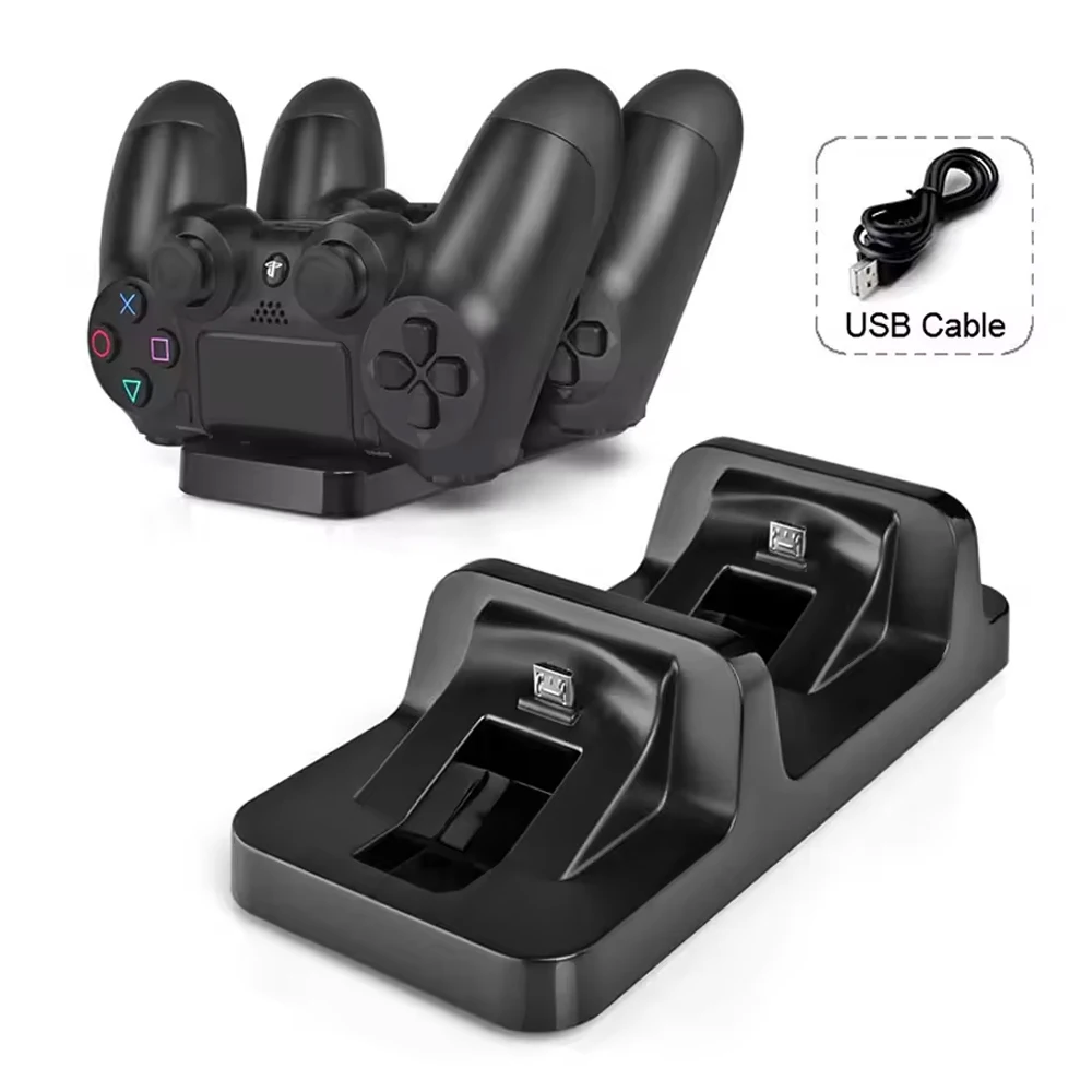 Controller Charger Dock Dual Charge For Sony PlayStation 4 Wireless Gamepad Controle Base