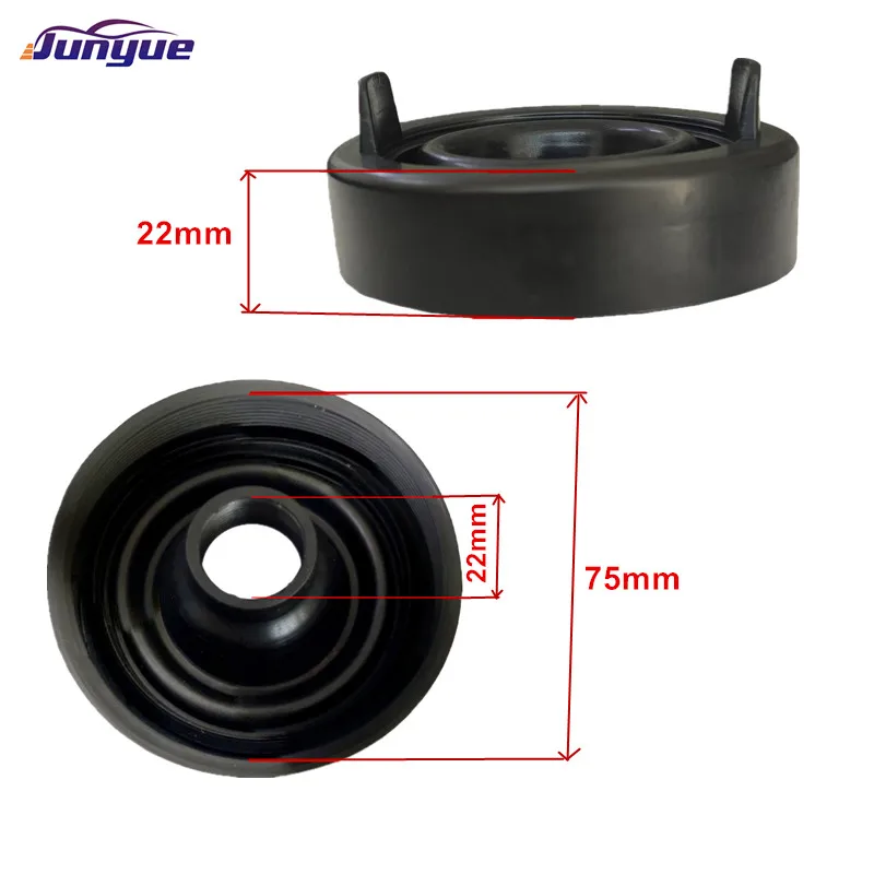 2-Pack 78mm Inner Diameter Rubber Dust Covers For LED/HID Headlight Retrofit - 100mm OD
