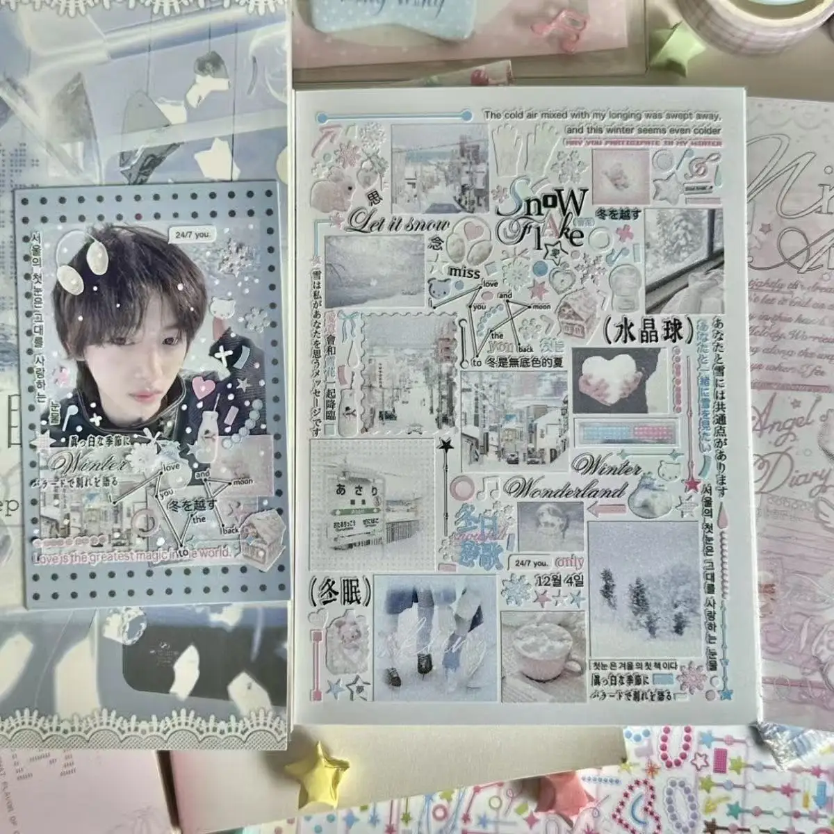 새로운 귀여운 일본 애니메이션 스티커 책 소녀 일기 전화 케이스 DIY 스크랩북 스티커 카와이 장식 스티커 어린이 귀여운 선물