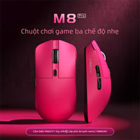 Chuột không dây ba chế độ Microstep M8 Chơi Game Và Văn Phòng Dành Cho Bàn Tay Lớn