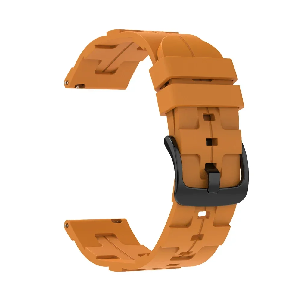 Silicone Sports Bracelet Watchband, 20mm/22mm Adjustable Strap