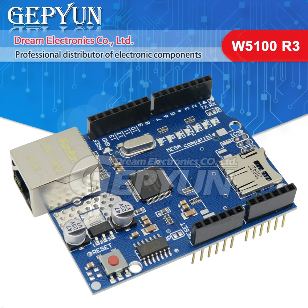 Shield Ethernet Shield W5100 R3 Uno Mega 2560 1280 328 Solo Unr R3 W5100 Di Estensione Scheda Di Sviluppo Per Arduino
