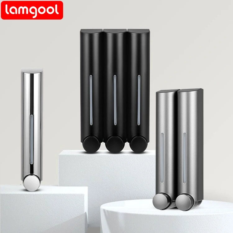 Lamgool เครื่องจ่ายสบู่เหลวติดผนัง 420Ml เครื่องจ่ายสบู่เหลวเจลอาบน้ําผงซักฟอกสําหรับอุปกรณ์ห้องน้ํา 1