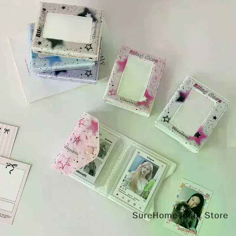 1pc 3 Inch Photo Card Storage Album Organizer Collector for Postcards Photocards Idol Cards Fans Kids Home Collection