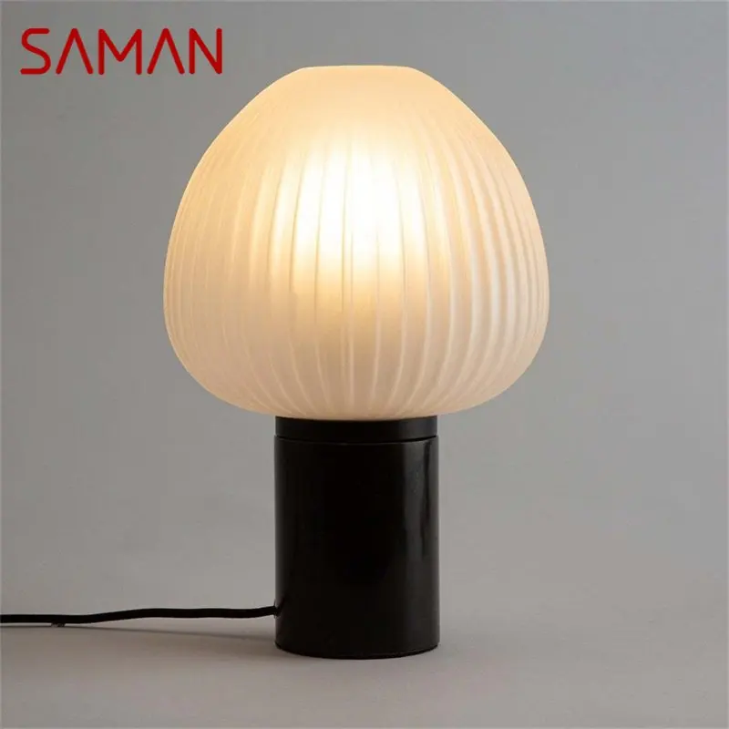 

SAMAN Modern Table Lamp Simple Design LED Decorative For Home Bedside Mushroom Desk Light