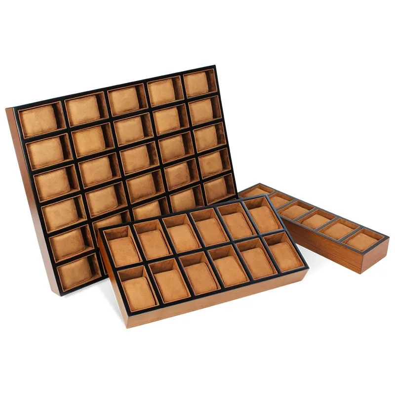 Wooden Case Watch Display Box Luxury 30 Slot Watch Case Storage Box Organizer Shockproof High-end Watches Tray Surprise Boxes