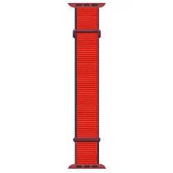 Nylon Strap Smartwatch Accessory Bracelet for S10-46 42 44 45 49MM (Tricolor red)