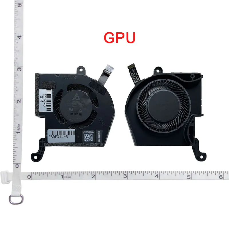 Laptop CPU Cooling Fan for DELL Alienware x14 P150G002 X17 R1 X17 R2 0X63JW 09DNWT 0HD5CJ 0XVCHN 0198CH 05PF30