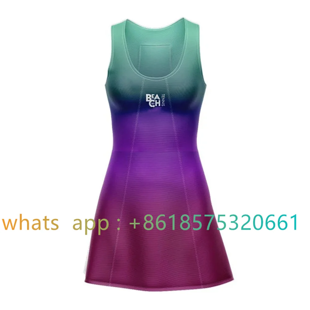 Women Sleeveless Beach Tennis Dress Shorts Suit Vestido De Tenis Mujer Outdoor Fitness Golf Volleyball Skirts Sportswear Skirt