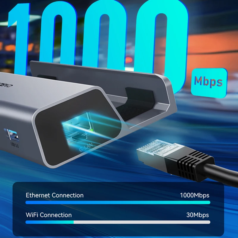 Cabletime-steam Deck Console Stand Hub Usb c para Hdmi 4k 60hz pd 100w de Carregamento Usb 3.0 Lan 100mbps H50 - Imagem 3