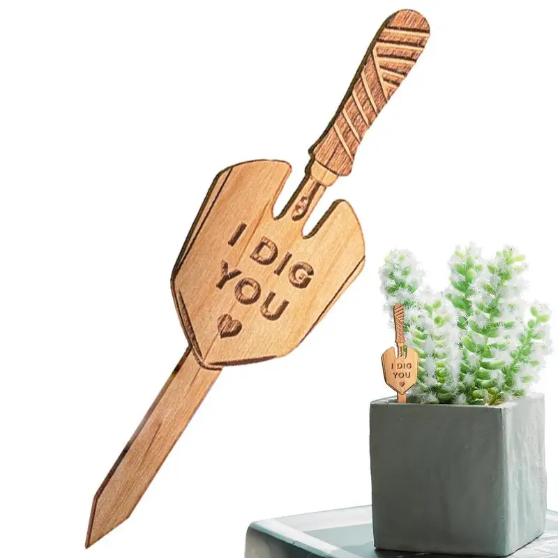 

Plant Labels For Outdoor Wooden Plug-in Labels For Potted Plant Multi-Purpose Wood Plant Markers Sign For Flowers Potted Plants