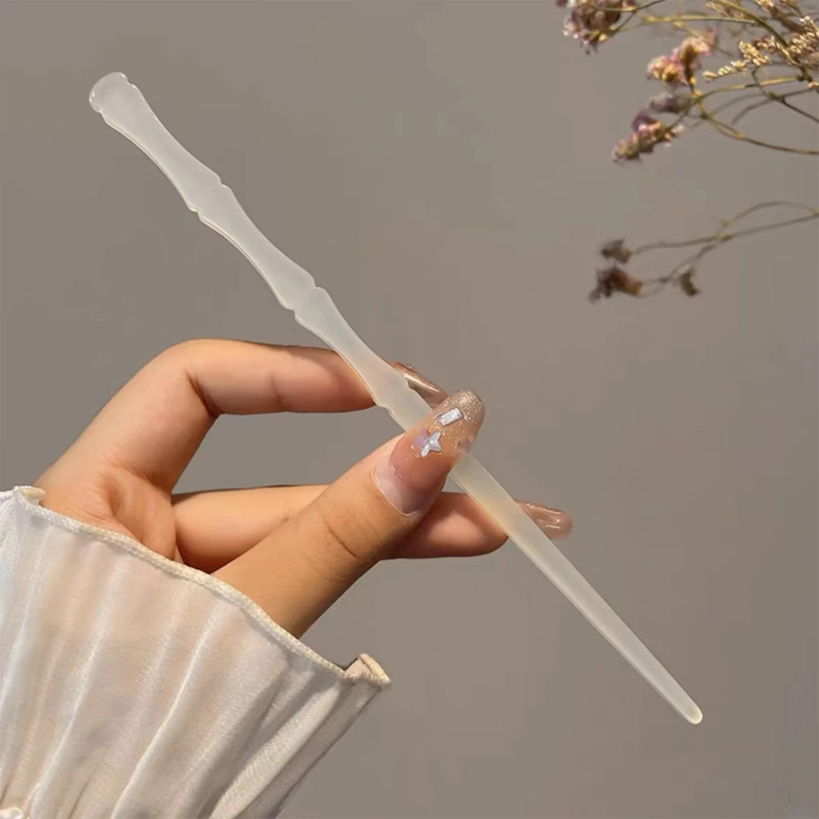 Chinesischen Stil Retro Haarnadel Essigsäure 18cm Elegante Haar Sticks Für Frauen Langes Haar Hochzeit Hanfu Cheongsam Haar Zubehör – Detail 2