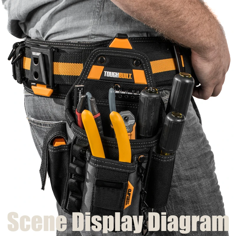 TOUGHBUILT TB-CT-42 작업 벨트 헤비 듀티 버클 릴리스 버클 시스템 카라비너 ??서스펜션 구성 요소 벨트 도구 액세서리