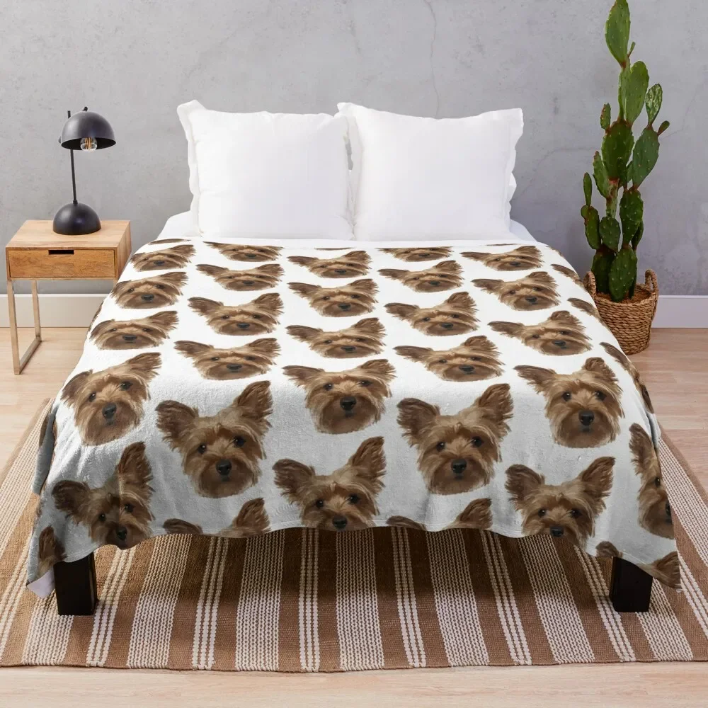 Yorkshire Terrier Throw Blanket Bed Fashionable Loose Blankets