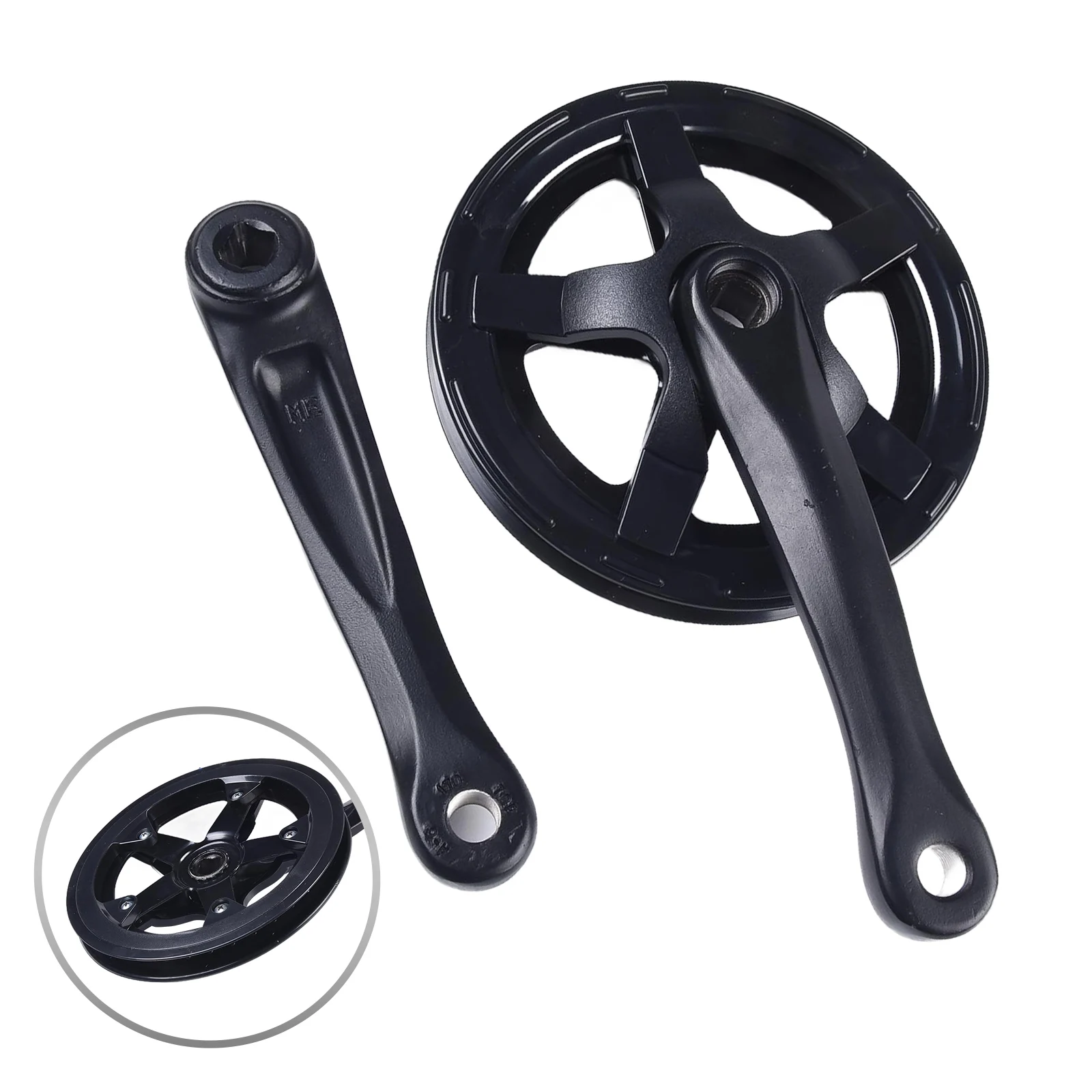 Vierkantloch-Kurbelgarnitur 170 mm mit 48T 40T 52T Kettenblättern, perfekt für verschiedene Fahrräder, einschließlich Elektro- und Fixies – Detail 4