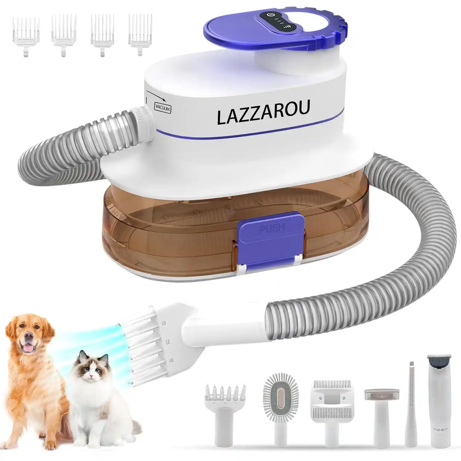 Oneisall Dog Clippers Low Noise, 2-Speed Quiet Dog Grooming Kit Rechargeable