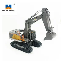 1:14 Huina 1592 22channels Excavator Truck Children's Gift And Toys Alloy Metal Vehicle Model Engineering Remote Control Rc Car 2